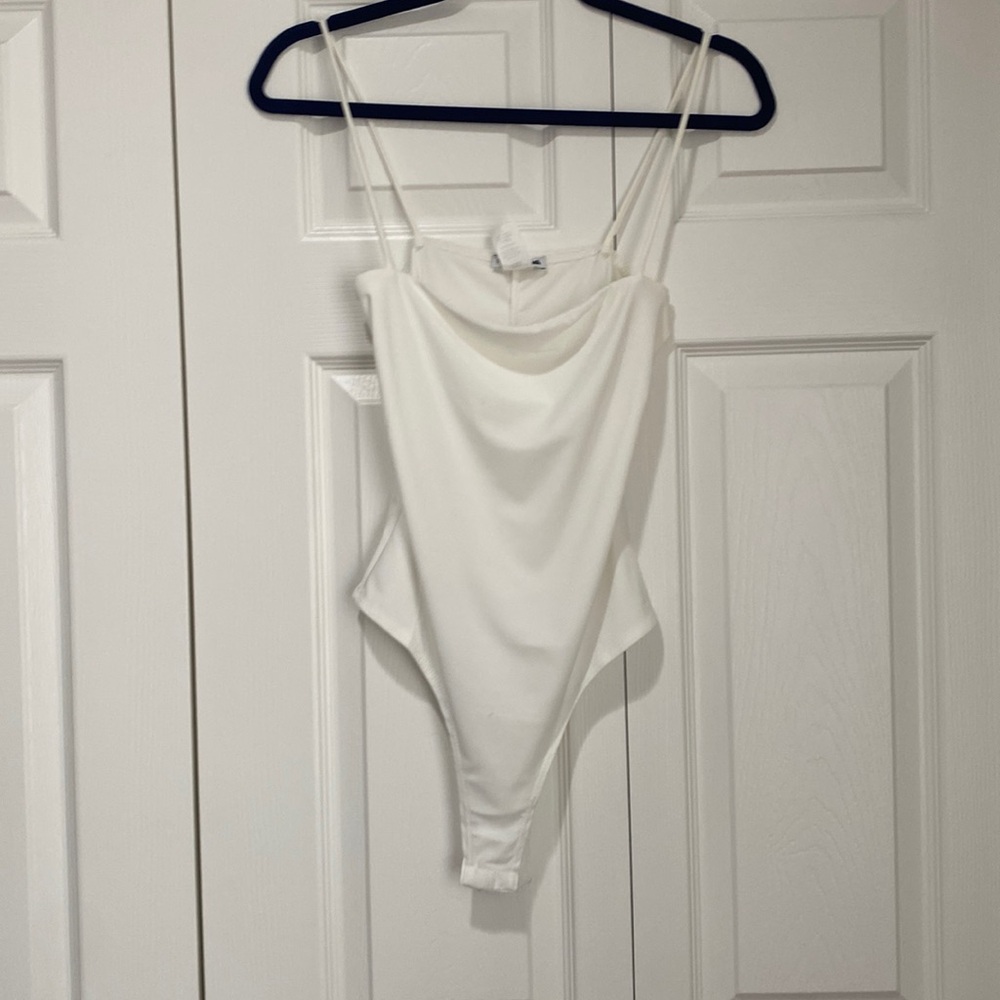 White tank top bodysuit, worn a few times
